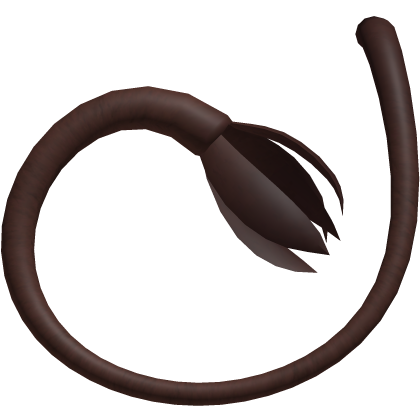 Long Curled Furry Cow Tail | Brown Roblox item