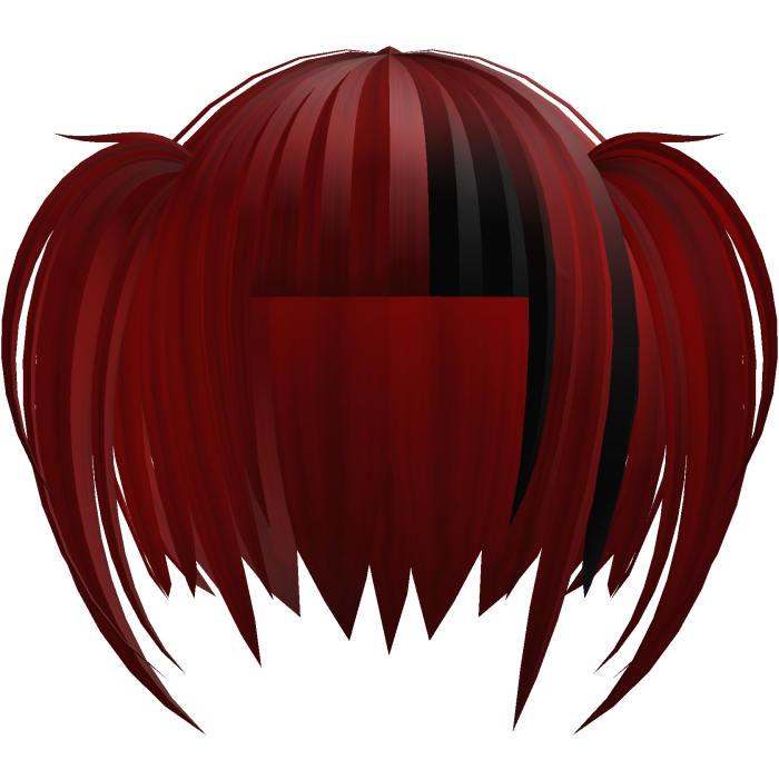 🕸️๋. ⭑ Mourning Gothic Pigtails || Red