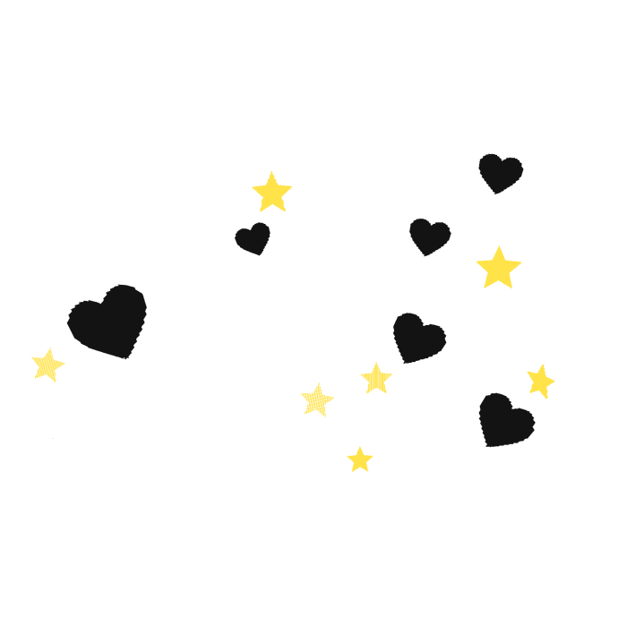 Animated Heart and Stars Aura