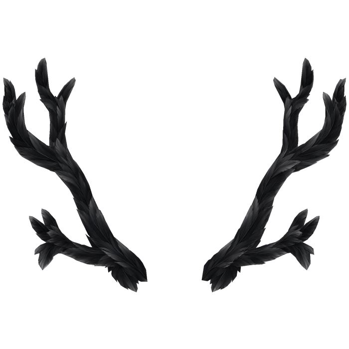 Raven Feather Antlers