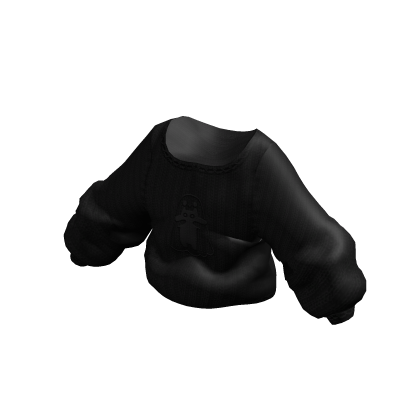 Brown cozy Spooky Oversized Sweater in Black thumbnail