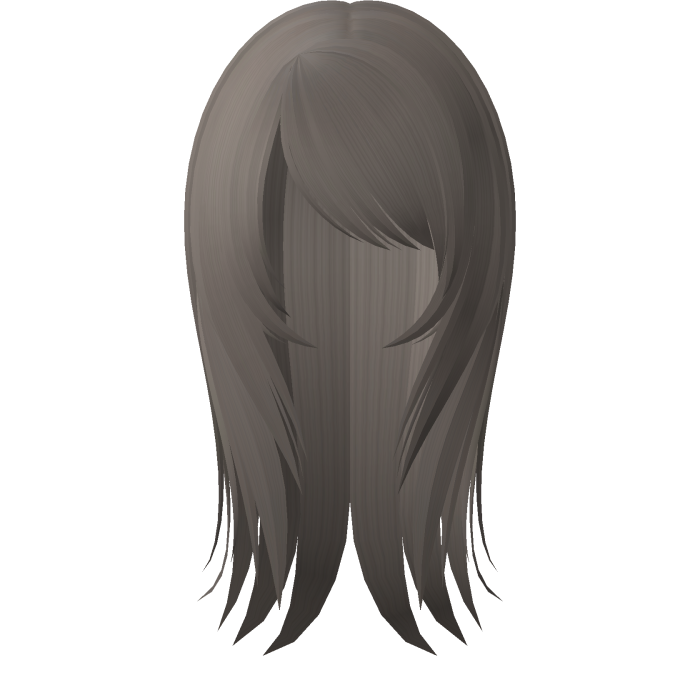 ☆ fatal emo doll messy straight hair dust brown