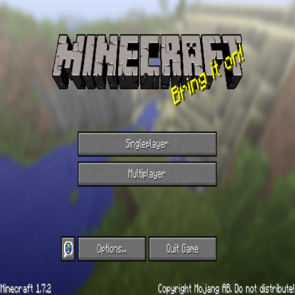 Minecraft main menu Roblox decal