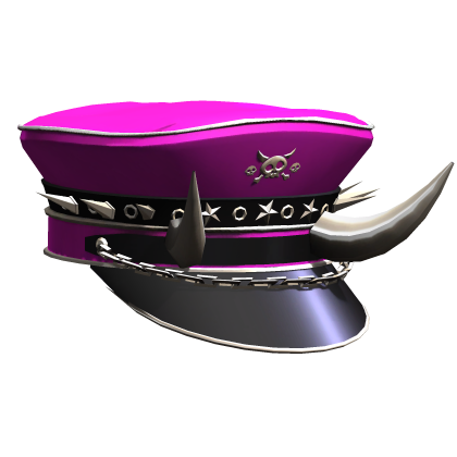 Pink Goth Captain Hat Roblox item