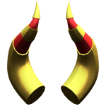 Red Gilded Horns