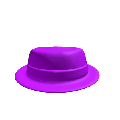 Purple Neon Fedora