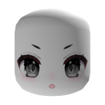 ♡ kawaii anime girl  angry face mask