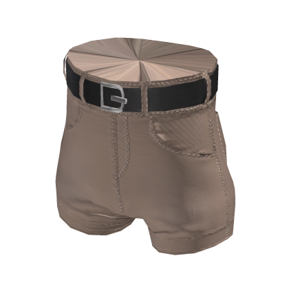 Outline Denim Shorts -  Beige thumbnail
