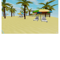 The beach