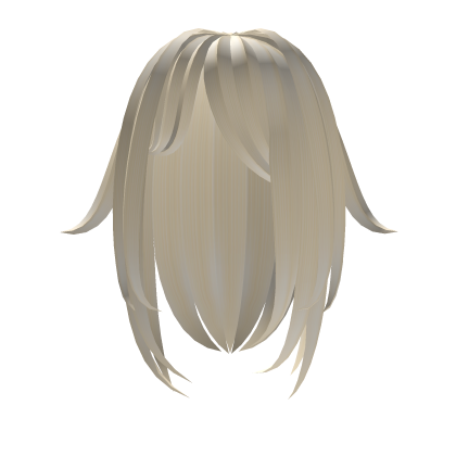 long cat emo girl hair in blonde