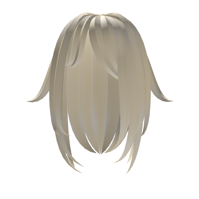 long cat emo girl hair in blonde