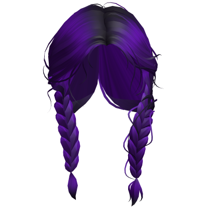 Cute Purple Messy Braids