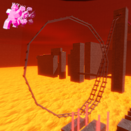 [EASIER] Escape The Volcano Obby!