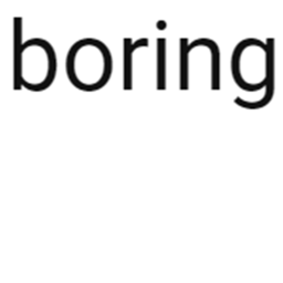 The boring obby.