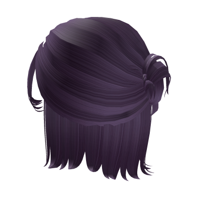 Purple Cheap Short Tied Back Hair  Roblox item
