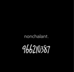 Nonchalant fg)