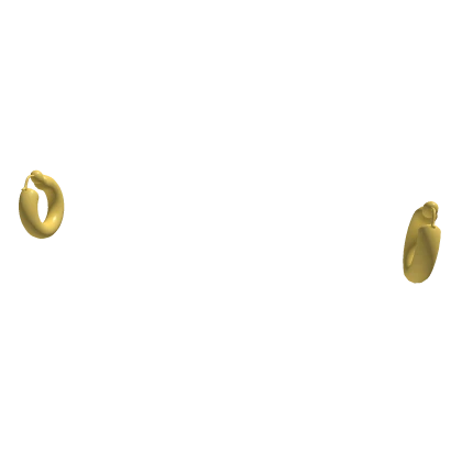 Golden Hoop Earrings Roblox item thumbnail