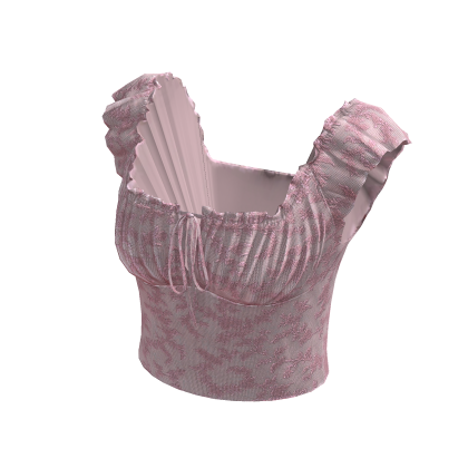 Cute y2k aesthetic baddie top [Pink]
