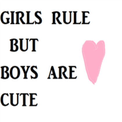 girls rule Roblox decal