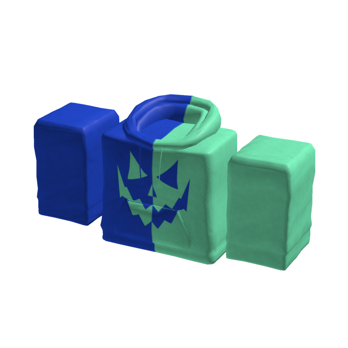 Mint Green and Blue Halloween Hoodie