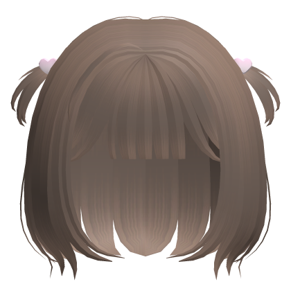 milk tea kawaii short mini pigtails hair Roblox item
