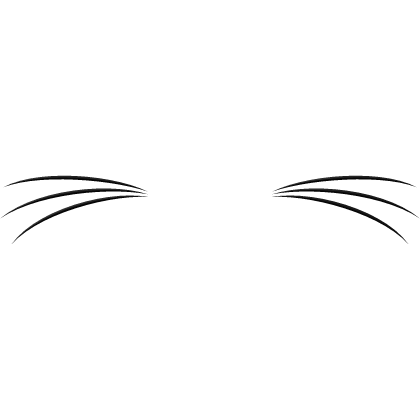 ♡ black animal whiskers