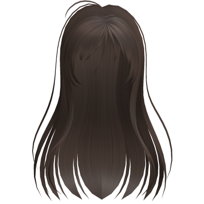 Brown Wispy Vampire Anime Hair w/ Bangs Roblox item