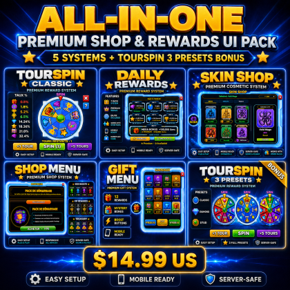 Shop UI Bundle | Spin Wheel + Rewards preview 1