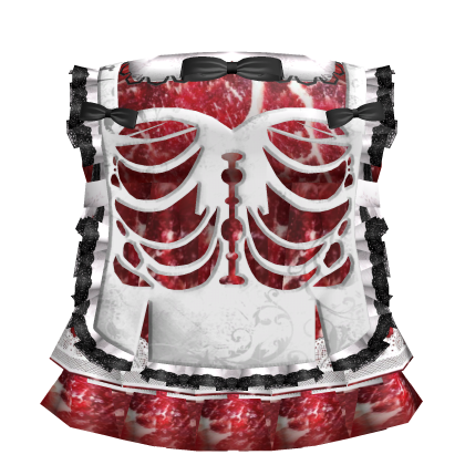 ꒰﹕cute spooky meat dress Roblox item