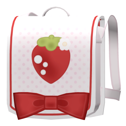 ♡ : sweetest pink strawberry randoseru Roblox item