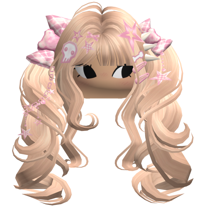 ♡ Scene Fluffy Gyaru Pigtails (Blonde)