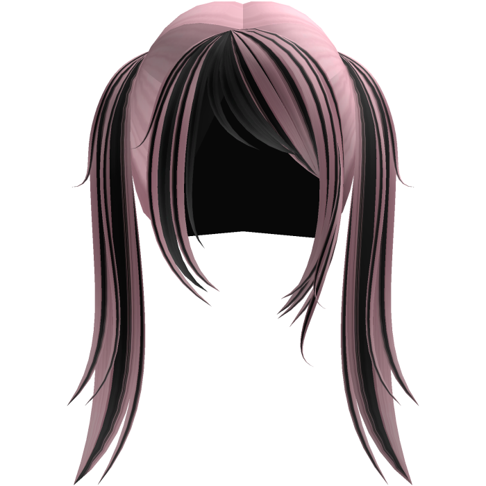 Emo Scene cute pigtails in Black and Pink