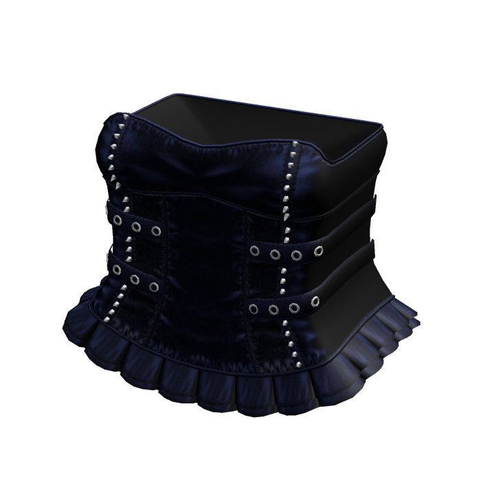 Gothic Emo Corset Dress in Blue