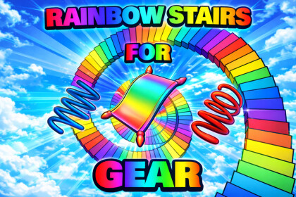 Rainbow Stairs For Free Gear!