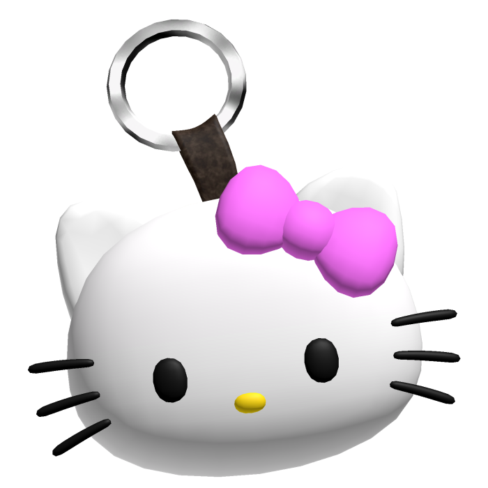 Pink Kitty Keychain