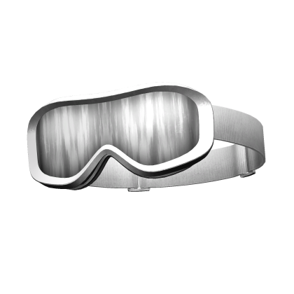 Raised Tilted Ski Goggles [White] Roblox item