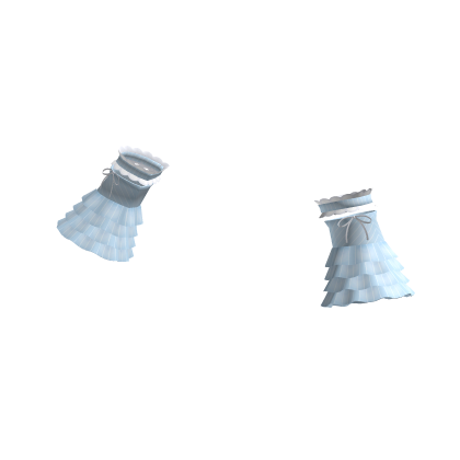 🤍 coquette pin stripe sleeves / cuffs blue thumbnail