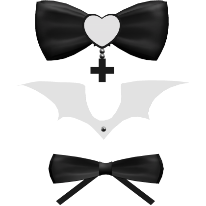 ♱ cute heart bow set Roblox item