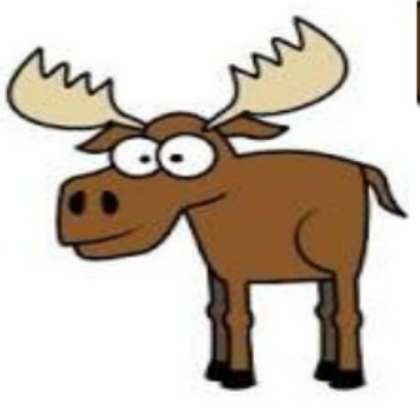 Cartoon moose Roblox decal