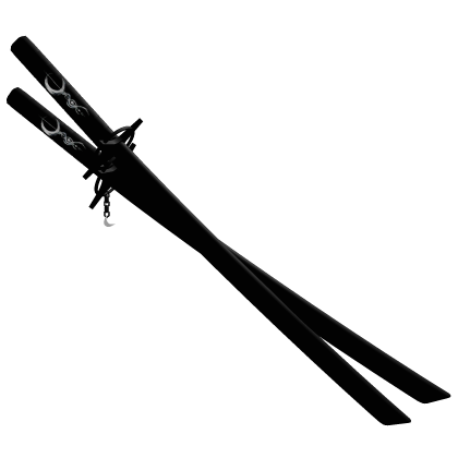 Moon Black Katana Set Roblox catalog item
