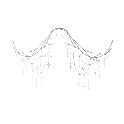 Ethereal Chain Wings - White