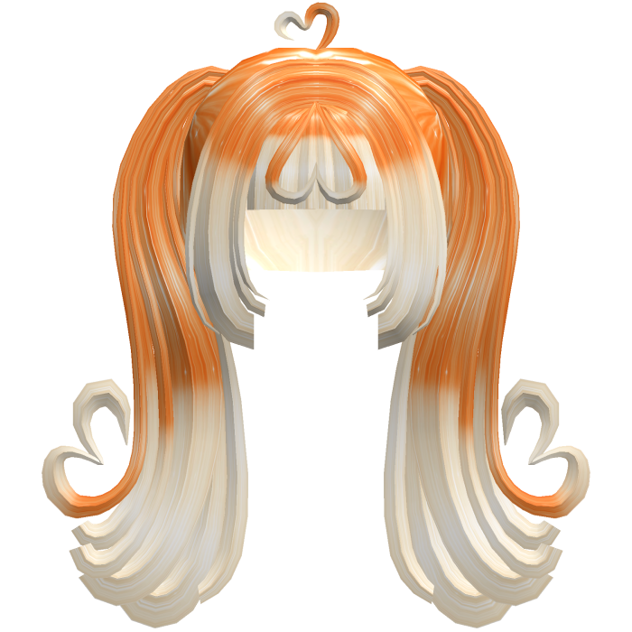 Hamtaro Curled Doll Swirl Heart Pigtails 