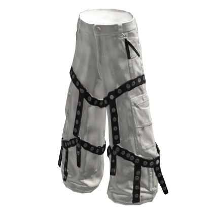 Strapped Emo Pants Beige