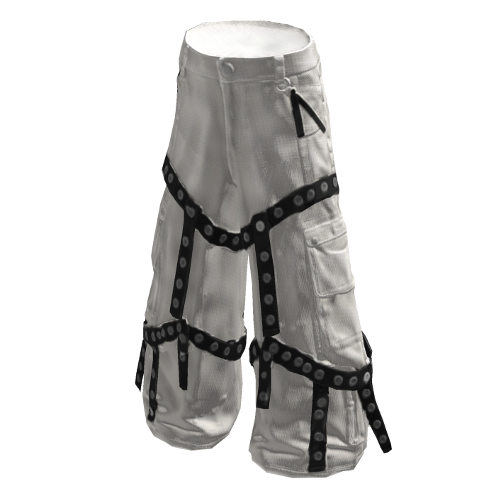 Strapped Emo Pants Beige