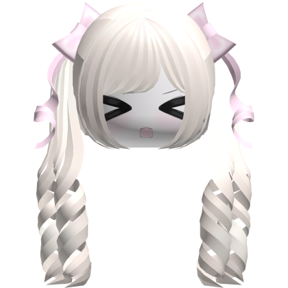 Adorable Kawaii Light Blonde Pigtails