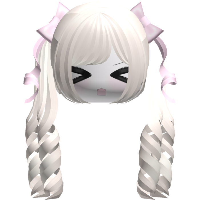 Adorable Kawaii Light Blonde Pigtails