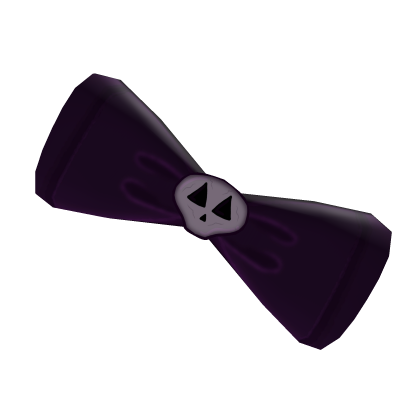 [HALLOWEEN] Purple Skull Bat Bow