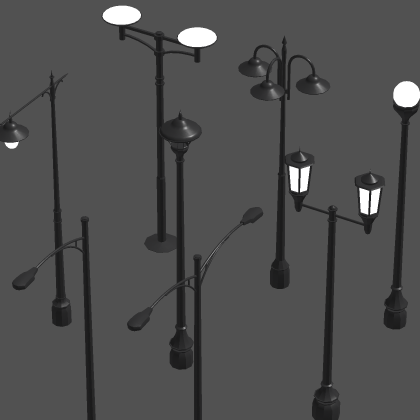 Street and Park Lamps Pack
