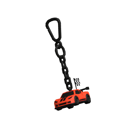 Mini car red Keychain