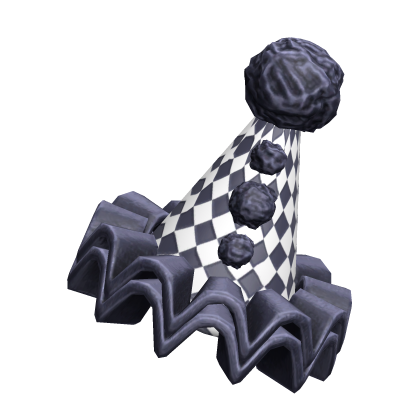 Navy Blue Clown Party Hat